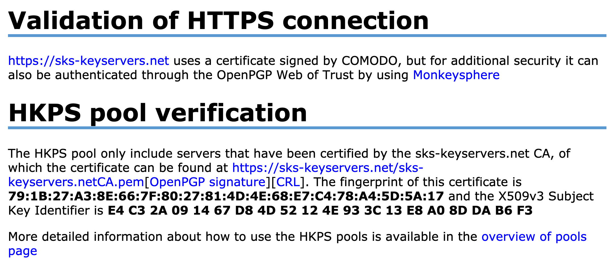 HKSP Pool Verification
